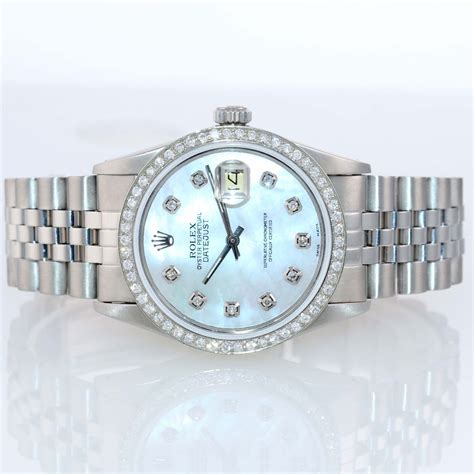 rolex datejust 36mm white gold bezel|Rolex Datejust 36 stainless steel.